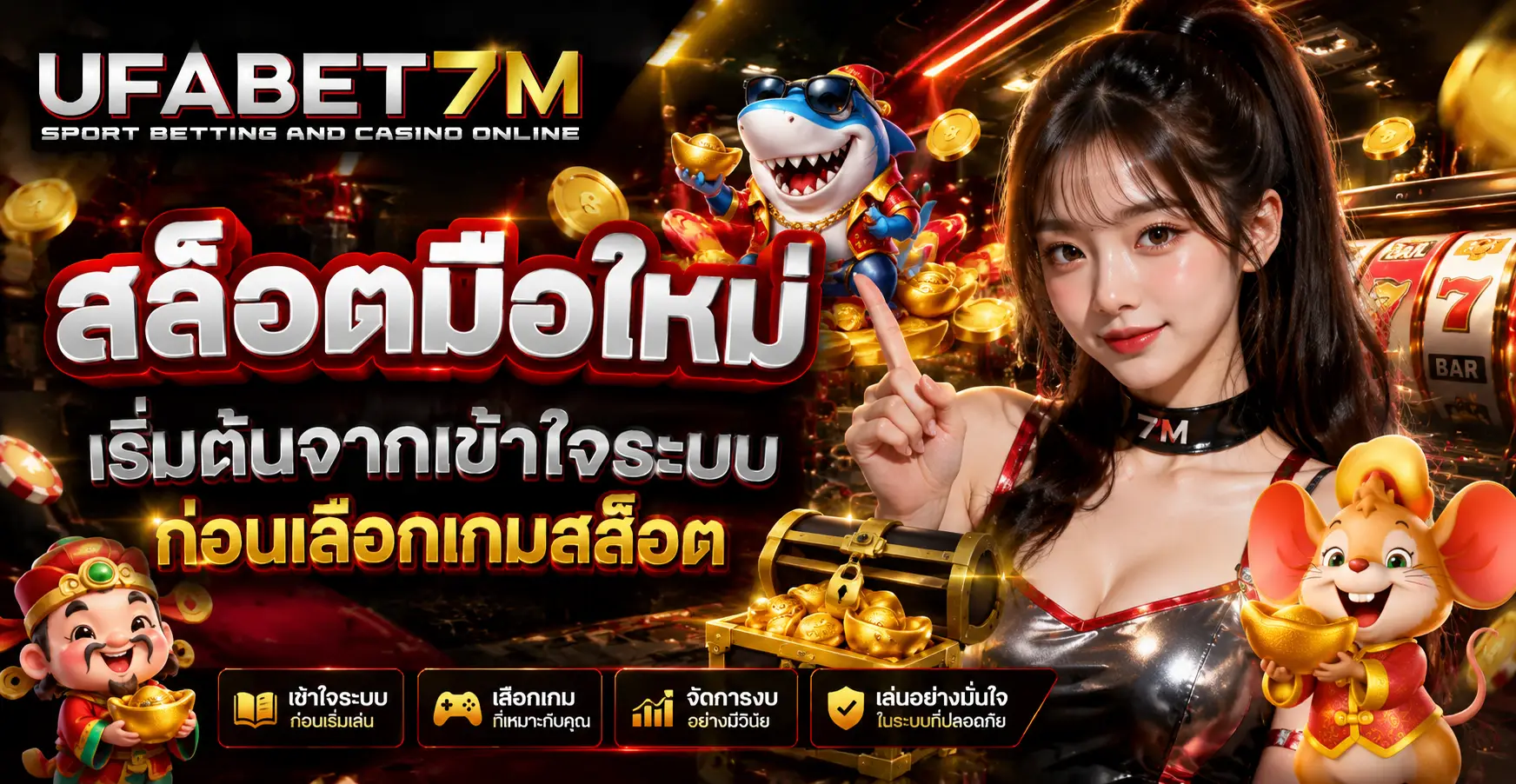 ufabet7m สล็อตมือใหม่ เริ่มต้นจากเข้าใจระบบก่อนเลือกเกมสล็อต